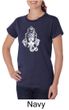 Ladies Yoga Shirt Ganesha Head Organic Tee T-Shirt