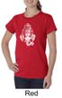 Ladies Yoga Shirt Ganesha Head Organic Tee T-Shirt