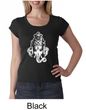 Ladies Yoga Shirt Ganesha Head Scoop Neck Tee T-Shirt
