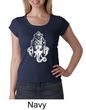 Ladies Yoga Shirt Ganesha Head Scoop Neck Tee T-Shirt