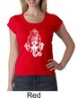 Ladies Yoga Shirt Ganesha Head Scoop Neck Tee T-Shirt