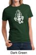Ladies Yoga Shirt Ganesha Head Tee T-Shirt