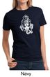 Ladies Yoga Shirt Ganesha Head Tee T-Shirt