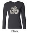 Ladies Yoga Shirt Ganesha OM Long Sleeve Tee T-Shirt