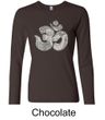 Ladies Yoga Shirt Ganesha OM Long Sleeve Tee T-Shirt