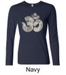 Ladies Yoga Shirt Ganesha OM Long Sleeve Tee T-Shirt