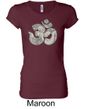 Ladies Yoga Shirt Ganesha OM Longer Length Tee T-Shirt