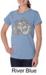 Ladies Yoga Shirt Ganesha OM Organic Tee T-Shirt