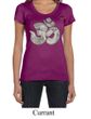 Ladies Yoga Shirt Ganesha OM Scoop Neck Tee T-Shirt