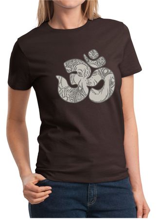 Ladies Yoga Shirt Ganesha OM Tee T-Shirt