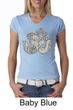 Ladies Yoga Shirt Ganesha OM V-neck Tee T-Shirt