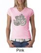 Ladies Yoga Shirt Ganesha OM V-neck Tee T-Shirt