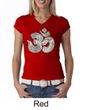 Ladies Yoga Shirt Ganesha OM V-neck Tee T-Shirt