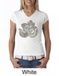 Ladies Yoga Shirt Ganesha OM V-neck Tee T-Shirt