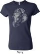 Ladies Yoga Shirt Ganesha Profile Crewneck Tee T-Shirt