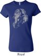 Ladies Yoga Shirt Ganesha Profile Crewneck Tee T-Shirt