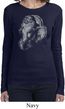 Ladies Yoga Shirt Ganesha Profile Long Sleeve Tee T-Shirt