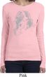 Ladies Yoga Shirt Ganesha Profile Long Sleeve Tee T-Shirt