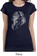 Ladies Yoga Shirt Ganesha Profile Longer Length Tee T-Shirt
