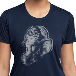 Ladies Yoga Shirt Ganesha Profile Moisture Wicking Tee T-Shirt Ladies Yoga Shirt Ganesha Profile Moisture Wicking Tee T-Shirt
