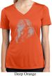 Ladies Yoga Shirt Ganesha Profile Moisture Wicking V-neck Tee T-Shirt