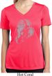 Ladies Yoga Shirt Ganesha Profile Moisture Wicking V-neck Tee T-Shirt