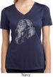 Ladies Yoga Shirt Ganesha Profile Moisture Wicking V-neck Tee T-Shirt