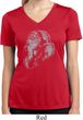 Ladies Yoga Shirt Ganesha Profile Moisture Wicking V-neck Tee T-Shirt