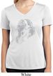 Ladies Yoga Shirt Ganesha Profile Moisture Wicking V-neck Tee T-Shirt