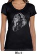 Ladies Yoga Shirt Ganesha Profile Scoop Neck Tee T-Shirt