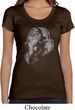 Ladies Yoga Shirt Ganesha Profile Scoop Neck Tee T-Shirt