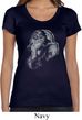 Ladies Yoga Shirt Ganesha Profile Scoop Neck Tee T-Shirt