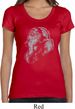 Ladies Yoga Shirt Ganesha Profile Scoop Neck Tee T-Shirt