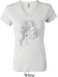 Ladies Yoga Shirt Ganesha Profile V-neck Tee T-Shirt