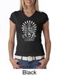Ladies Yoga Shirt Ganesha V-Neck Tee T-shirt