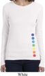 Ladies Yoga Shirt Glowing Chakras Bottom Print Long Sleeve Tee T-Shirt