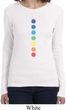Ladies Yoga Shirt Glowing Chakras Long Sleeve Tee T-Shirt