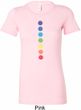 Ladies Yoga Shirt Glowing Chakras Longer Length Tee T-Shirt