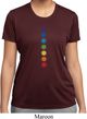 Ladies Yoga Shirt Glowing Chakras Moisture Wicking Tee T-Shirt