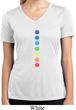 Ladies Yoga Shirt Glowing Chakras Moisture Wicking V-neck Tee T-Shirt