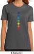Ladies Yoga Shirt Glowing Chakras Organic Tee T-Shirt