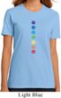 Ladies Yoga Shirt Glowing Chakras Organic Tee T-Shirt