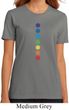 Ladies Yoga Shirt Glowing Chakras Organic Tee T-Shirt