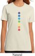 Ladies Yoga Shirt Glowing Chakras Organic Tee T-Shirt