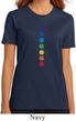 Ladies Yoga Shirt Glowing Chakras Organic Tee T-Shirt