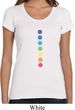 Ladies Yoga Shirt Glowing Chakras Scoop Neck Tee T-Shirt