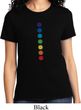 Ladies Yoga Shirt Glowing Chakras Tee T-Shirt