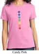 Ladies Yoga Shirt Glowing Chakras Tee T-Shirt