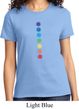 Ladies Yoga Shirt Glowing Chakras Tee T-Shirt
