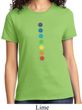 Ladies Yoga Shirt Glowing Chakras Tee T-Shirt